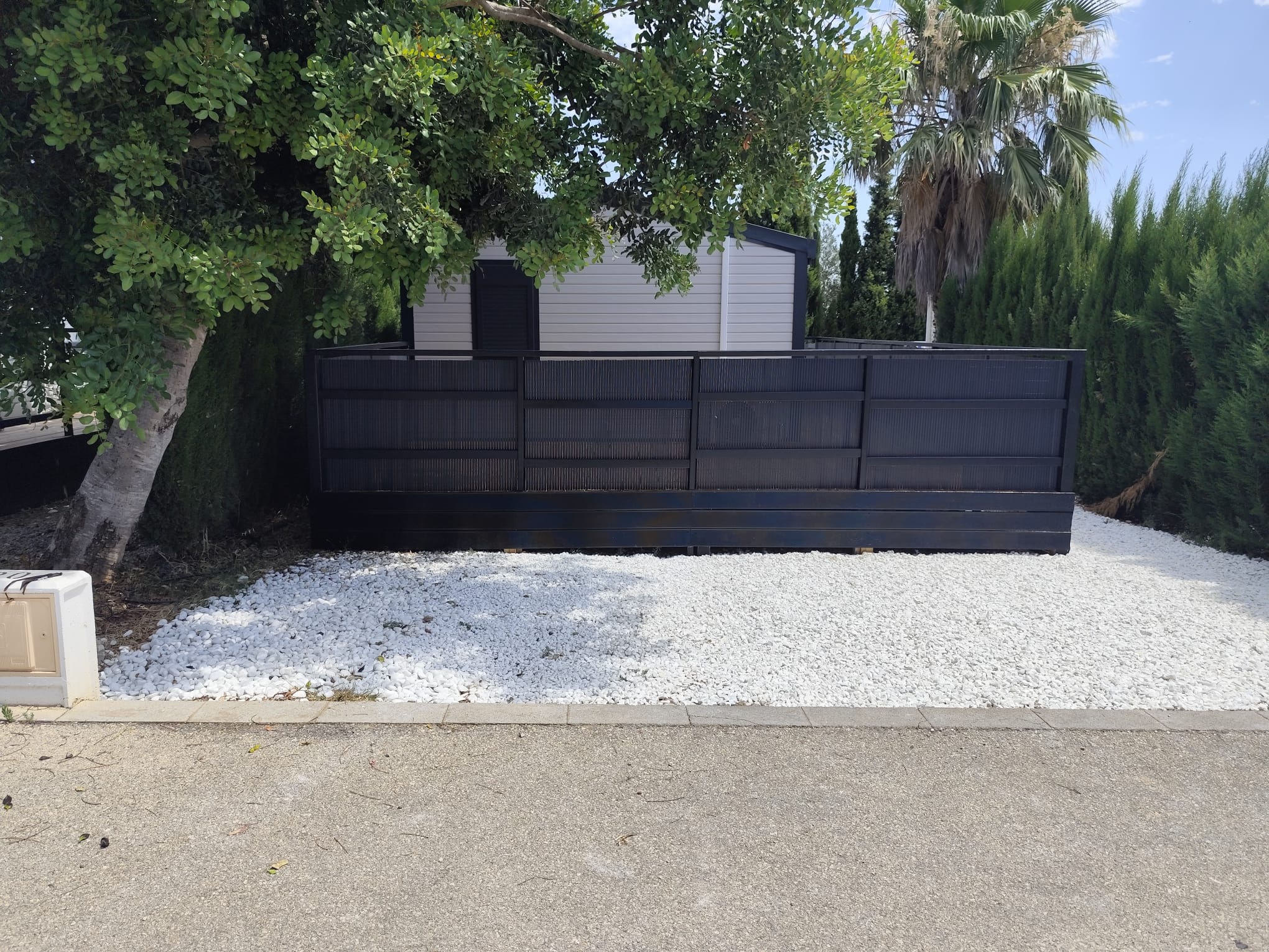 Privacy fence exterior